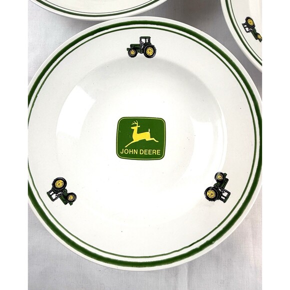 Set of 3 John Deere Tractor Soup Salad Cereal Bowl by Gibson 9” - Picture 4 of 14